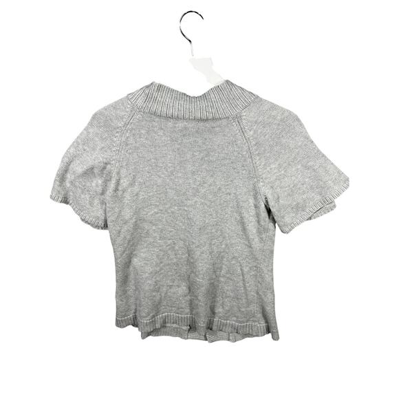 Eddie Bauer Women's Gray Knit One Button Fitted Cardigan Sweater Size Med - Picture 9 of 10